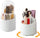Covered Rotating Toothbrush Holder – 360° Dustproof Bathroom Organizer with Storage Compartments