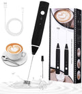 Rechargeable Coffee Beater – USB Electric Milk Frother & Coffee Foam Maker with Foam Packing
