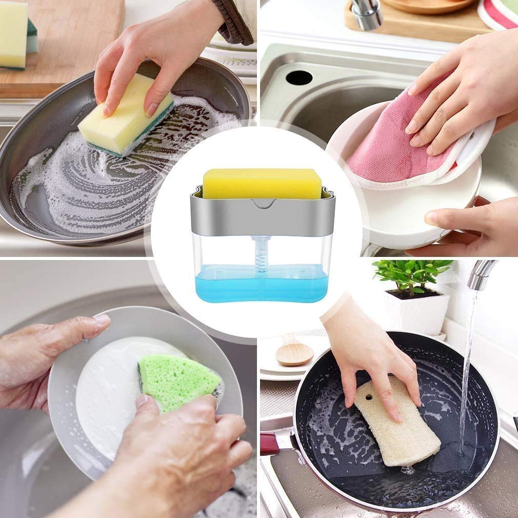Soap Pump Dispenser – Refillable Liquid Soap Dispenser for Bathroom, Kitchen & Wash Basin