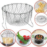 Stainless Steel Frying Basket – Multipurpose Deep Fry Basket with Handle for French Fries, Chicken, Fish & Snacks