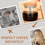 Self Stirring Mug 400ml – Automatic Mixing Borosilicate Glass Coffee Cup with One-Touch Stirring