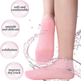 Silicone Moisturizing Foot Socks for Women – Soft Gel Heel Socks for Dry, Cracked Feet & Heel Care