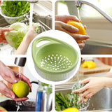 Plastic Drain Basket – Multipurpose Kitchen Sink Strainer & Fruit Vegetable Washing Basket