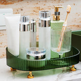 Acrylic Makeup Organizer Tray – Clear Cosmetic Storage Holder for Skincare, Perfume & Vanity Counter