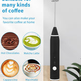 Rechargeable Coffee Beater – USB Electric Milk Frother & Coffee Foam Maker with Foam Packing