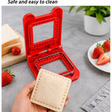 Square Sandwich Cutter – DIY Bread Sandwich Cutter & Sealer for Kids Lunch Box, Toast & Snacks