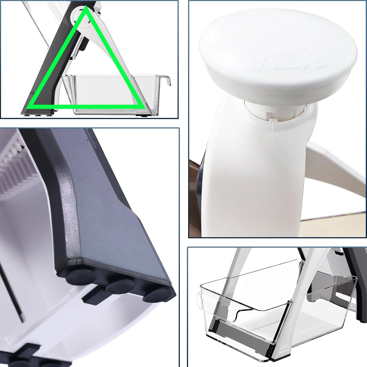 Adjustable Mandoline Slicer – Multi-Function Vegetable & Fruit Cutter with Adjustable Thickness, Julienne & Slicing Blades