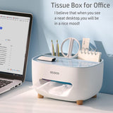 Ecoco Tissue Box – Stylish Desktop Tissue Holder & Organizer for Bathroom, Bedroom, Kitchen & Office