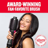 Hair Dryer Hot Air Brush Styler & Volumizer – 4-in-1 One Step Hair Straightener, Curler, Blow Dryer & Styling Comb