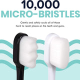 Ultra Soft Nano Bristle Toothbrush – Adult Deep Cleaning Portable Travel Dental Oral Care Brush