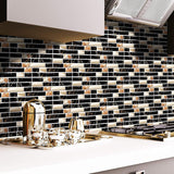 Pack of 24 Self-Adhesive Mosaic Tile Stickers – Waterproof Peel & Stick Wall & Kitchen Décor (7.5 × 4.5 Inch)
