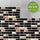 Pack of 24 Self-Adhesive Mosaic Tile Stickers – Waterproof Peel & Stick Wall & Kitchen Décor (7.5 × 4.5 Inch)