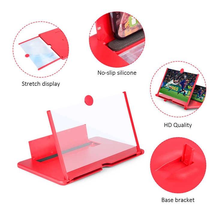 F3 Mobile Screen Magnifier – 3D Foldable Smartphone Screen Enlarger with HD Magnifying Display Stand
