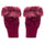 Women’s Faux Fur Fingerless Knitted Gloves | Warm Winter Hand Wrist Warmers | Soft, Stylish & Comfortable | Maroon