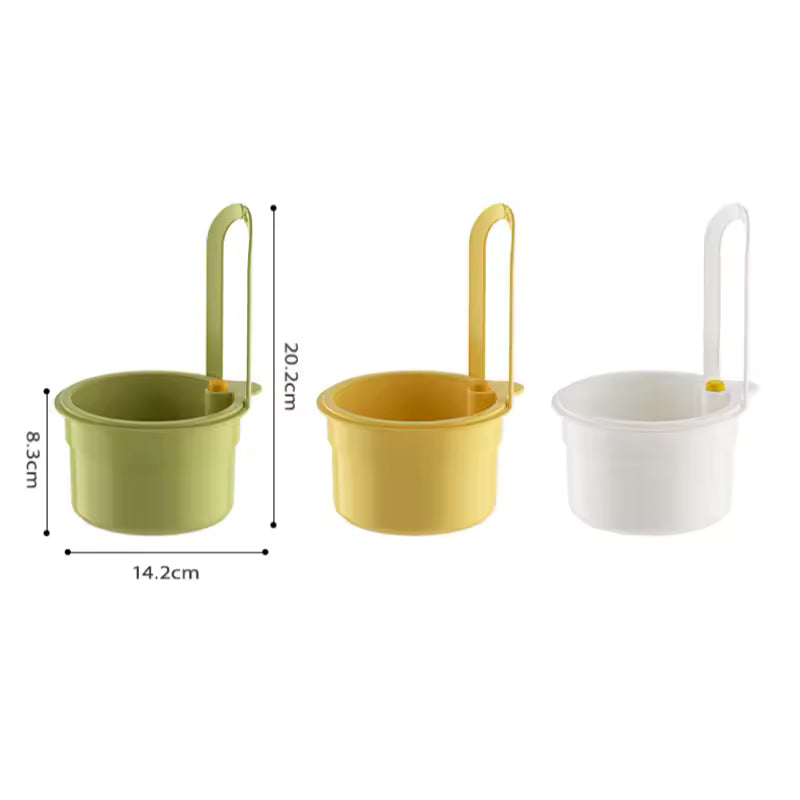 2-in-1 Sink Drain Basket Faucet Hanging – Kitchen Sponge Holder, Drain Basket & Faucet Organizer