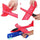 Catapult Gun Aircraft Toy for Kids | Foam Airplane Launcher Glider Flying Toy 2-in-1