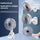 Rechargeable 3-in-1 Clip Fan | Handheld, Desktop & Wall Mounted Portable Fan with 3 Speed Modes