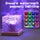 16 Colors Crystal Cube Ambient Light | RGB Water Ripple Lamp Projector with Remote Control | Dynamic Underwater Effect Mood Light for Bedroom, Living Room & Home Decor