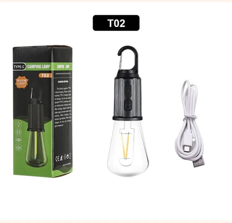 Rechargeable Camping Bulb – Portable USB LED Emergency Light for Outdoor, Home, Hiking & Power Outages