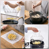 Stainless Steel Frying Basket – Multipurpose Deep Fry Basket with Handle for French Fries, Chicken, Fish & Snacks