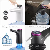 Touch Screen Automatic Rechargeable Water Pump – USB Electric Water Dispenser for 3, 4 & 5 Gallon Bottles