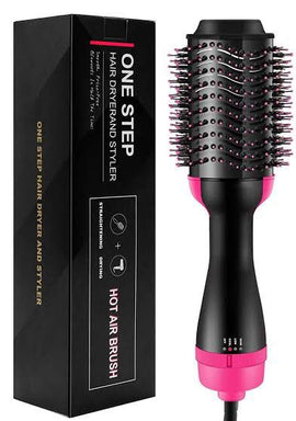 Hair Dryer Hot Air Brush Styler & Volumizer – 4-in-1 One Step Hair Straightener, Curler, Blow Dryer & Styling Comb