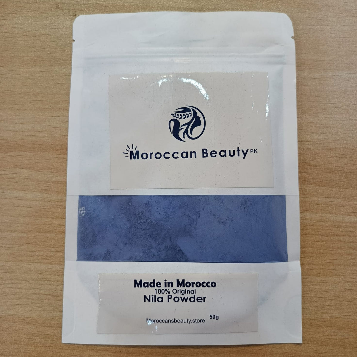 Moroccan Beauty Nila Blue Powder – Premium Natural Beauty Powder for Face & Body Skincare