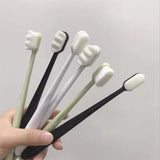 Ultra Soft Nano Bristle Toothbrush – Adult Deep Cleaning Portable Travel Dental Oral Care Brush