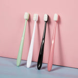 Ultra Soft Nano Bristle Toothbrush – Adult Deep Cleaning Portable Travel Dental Oral Care Brush