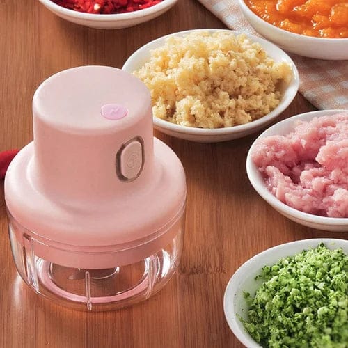 250ML USB Rechargeable Mini Electric Grinder & Food Chopper – Portable Garlic, Onion, Vegetable & Nut Chopper