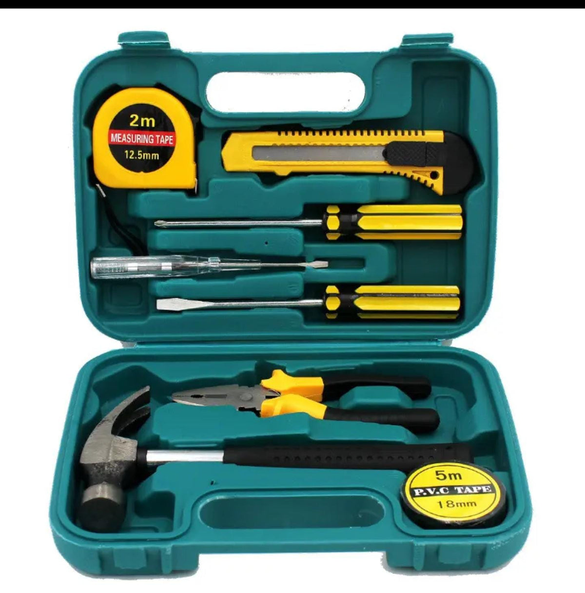 8 PCS Professional Tool Set with Storage Box – Multi-Purpose Household Repair Hand Tool Kit