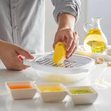 4-in-1 Multi Grater with Storage Case & Plastic Cover – Stainless Steel Vegetable, Cheese & Fruit Grater
