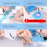 Vacuum Storage Bags Set – 5 Compression Bags with Manual Suction Pump for Clothes, Blankets & Bedding Space Saver