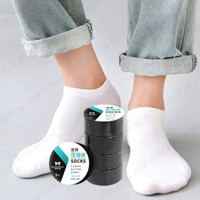 Disposable Travel Socks for Men & Women – Soft Breathable Lightweight Washable Compression Travel Socks
