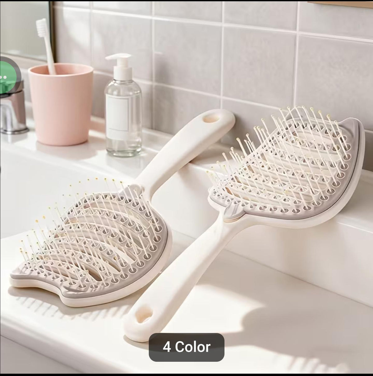 Fluffy Detangling Hair Brush – Anti-Tangle Scalp Massage Hair Brush for Wet & Dry Hair