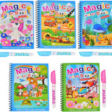Magic Water Coloring Book with Magic Water Pen – Reusable Painting, Drawing & Doodle Activity Book for Kids