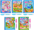 Magic Water Coloring Book with Magic Water Pen – Reusable Painting, Drawing & Doodle Activity Book for Kids