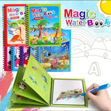 Magic Water Coloring Book with Magic Water Pen – Reusable Painting, Drawing & Doodle Activity Book for Kids
