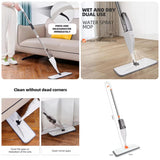 Water Spray Mop – Refillable Spray Floor Mop with Microfiber Pad for Wet & Dry Cleaning