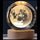 Crystal Ball LED Lamp – 3D Crystal Night Light with Wooden Base USB Rechargeable Home Decor Lamp