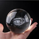 Crystal Ball LED Lamp – 3D Crystal Night Light with Wooden Base USB Rechargeable Home Decor Lamp