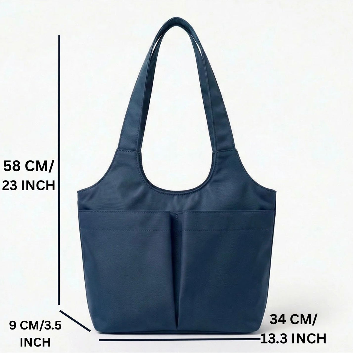 Deep Pocket Magnetic Waterproof Tote Bag for Women – Large Capacity Shoulder Handbag with Magnetic Closure