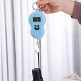 Electronic Digital Hanging Scale 50KG – Portable Stainless Steel Hook Luggage Scale with LCD Display