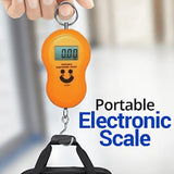 Electronic Digital Hanging Scale 50KG – Portable Stainless Steel Hook Luggage Scale with LCD Display