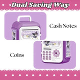 Kids Money Bank with Small Key – Cute Coin Saving Box & Cash Piggy Bank for Children