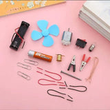 DIY School Science Experiment Kit – STEM Circuit, Physics & Technology Learning Set with Electric Fan for Students