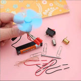 DIY School Science Experiment Kit – STEM Circuit, Physics & Technology Learning Set with Electric Fan for Students