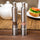 Stainless Steel One-Hand Salt & Pepper Grinder – Masala Hammer Spice Grinder for Black Pepper, Salt & Seasonings