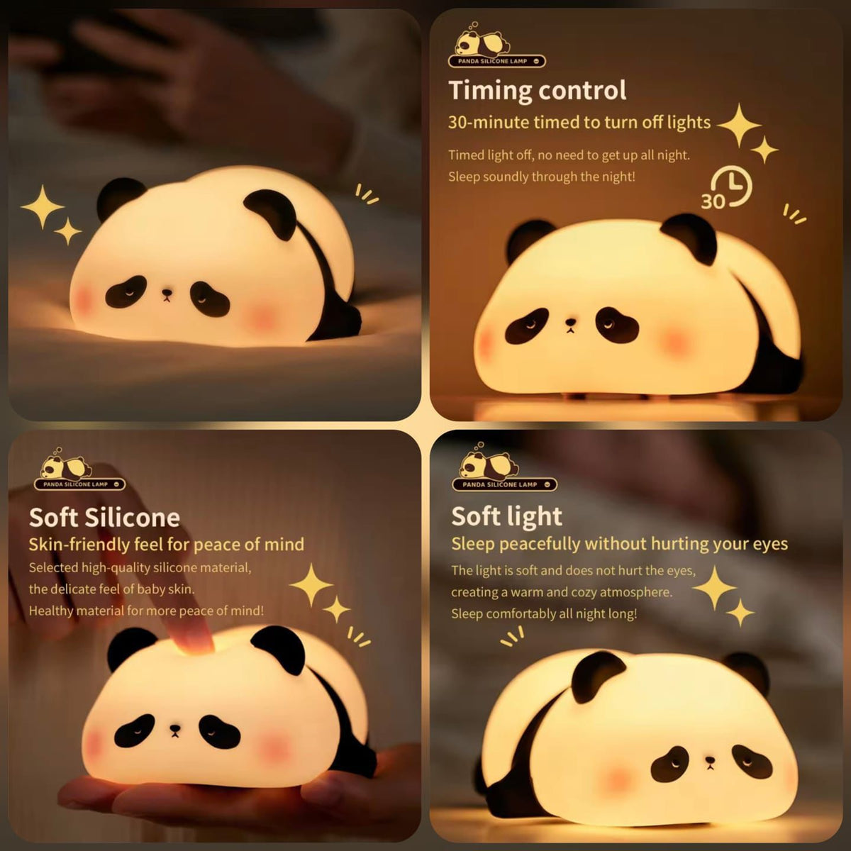 Cute Panda Lamp – Adorable LED Night Light for Kids & Bedroom Decor