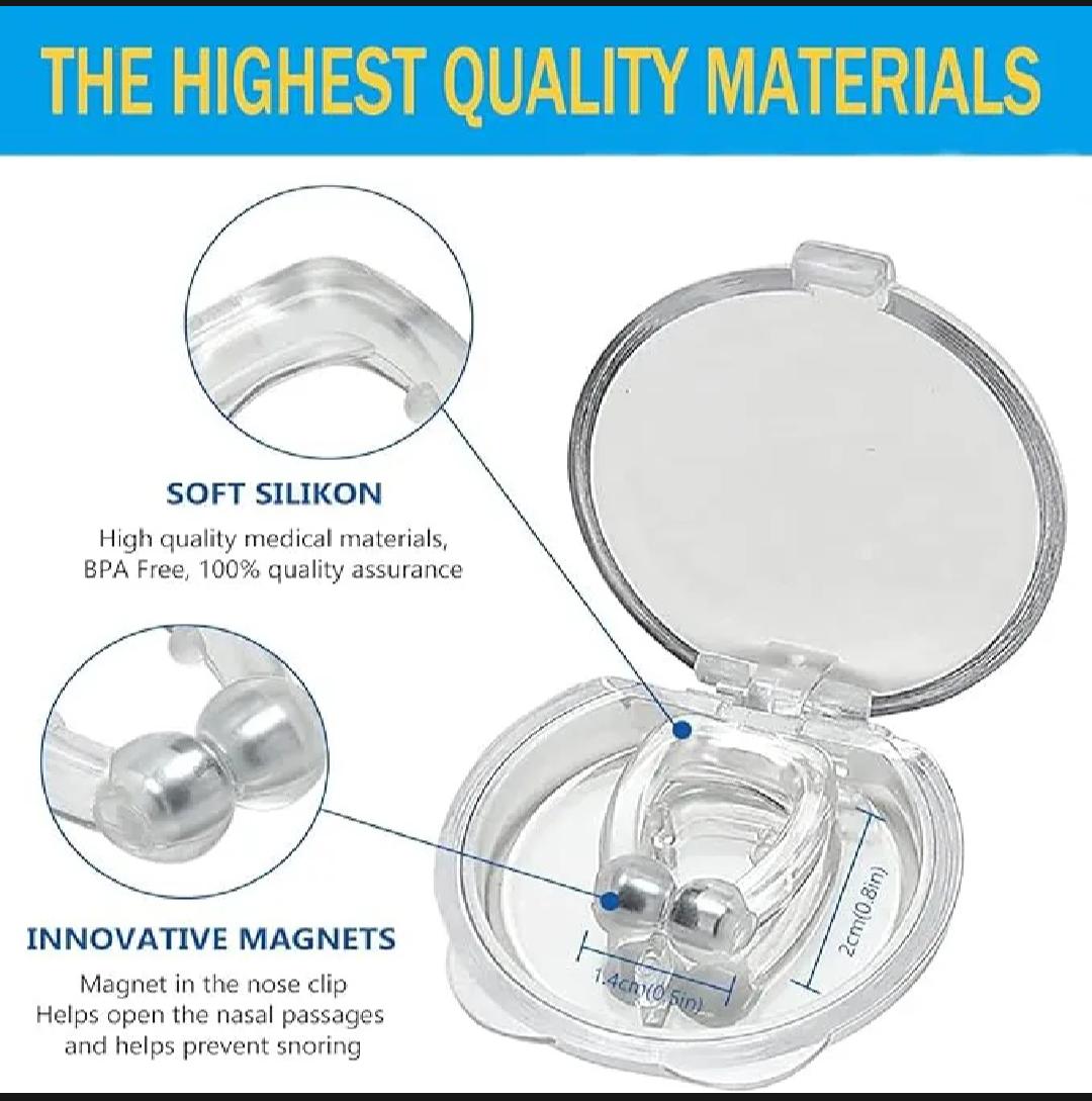 Anti-Snore Magnetic Nose Clip – Comfortable Sleep & Breathing Support